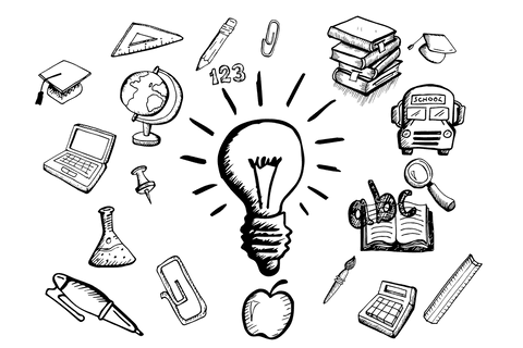lightbulb with education icons for learning on transparent background - Download Free Stock Videos Pikwizard.com