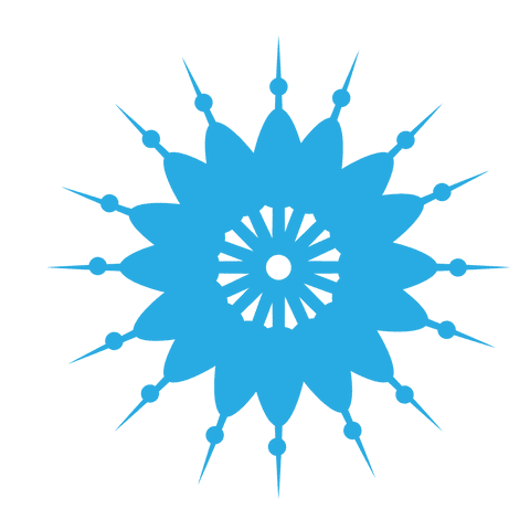 transparent blue snowflake with intricate design - Download Free Stock Videos Pikwizard.com