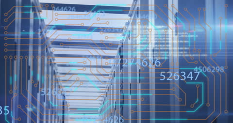 Global Data Processing with Futuristic Interface on World Map