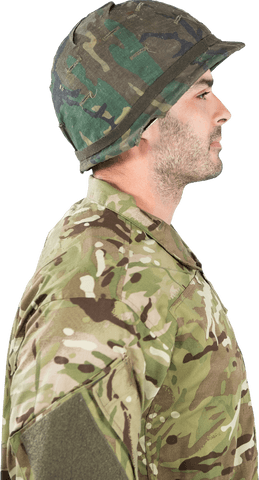 Transparent Side View of Soldier in Camo Uniform Standing - Download Free Stock Videos Pikwizard.com