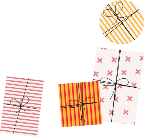 colorful gift boxes with black bows on transparent background - Download Free Stock Videos Pikwizard.com