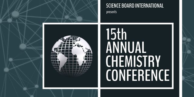 15th Annual Chemistry Conference Poster with Global Theme - Download Free Stock Templates Pikwizard.com