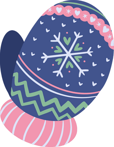 festive winter mitten with decorative patterns on transparent - Download Free Stock Videos Pikwizard.com