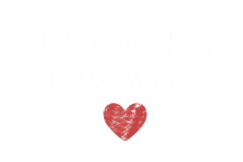 Ich Hab' Dich Lieb Mama Heart Illustration Transparent Background - Download Free Stock Videos Pikwizard.com