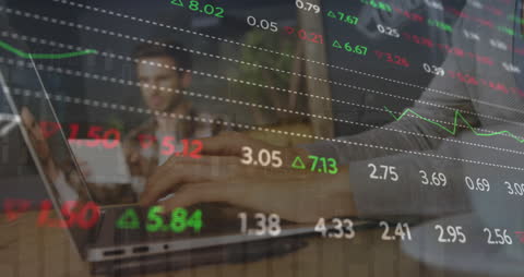 Stock Market Analysis with Digital Interface Concept