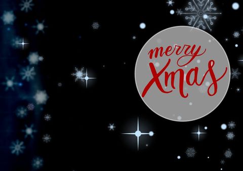 merry xmas text with snowflake background - Download Free Stock Templates Pikwizard.com