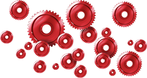 Transparent Red Mechanical Gears in Motion - Download Free Stock Videos Pikwizard.com