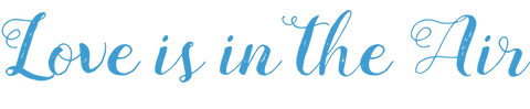 Love is in the air text with transparent background