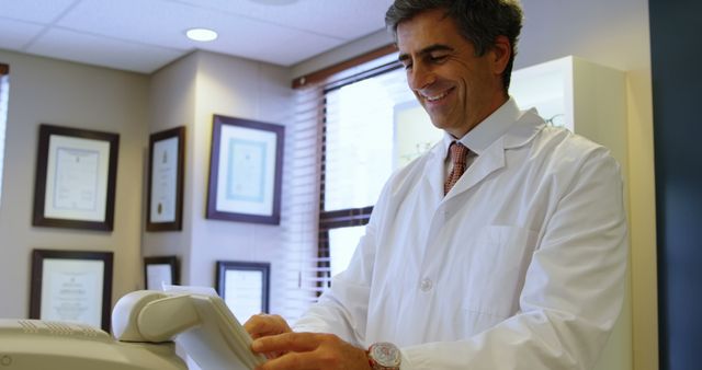 Doctor Preparing Documents in Office - Download Free Stock Images Pikwizard.com