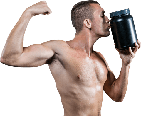transparent shirtless athlete celebrating nutritional supplements - Download Free Stock Videos Pikwizard.com