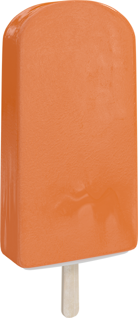 Orange Ice Cream Popsicle on Transparent Background - Download Free Stock Videos Pikwizard.com