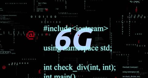 6G Technology and Code Elements in Digital Interface - Download Free Stock Images Pikwizard.com