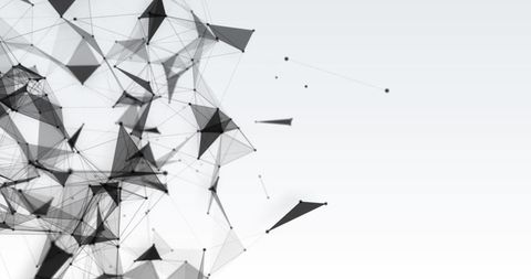 Abstract 3D Plexus Network with Flowing Connections on White Background - Download Free Stock Images Pikwizard.com