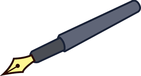 Elegant Fountain Pen With Gold Nib on Transparent Background - Download Free Stock Videos Pikwizard.com