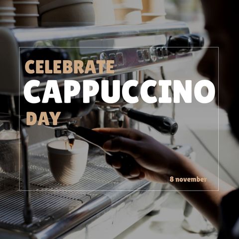 Celebrate National Cappuccino Day with Barista Making Coffee - Download Free Stock Templates Pikwizard.com