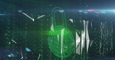 Biometric Fingerprint Security Padlock Data Protection - Download Free Stock Images Pikwizard.com
