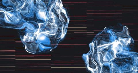 Abstract Glowing Waves with Energized Movement over Black Background - Download Free Stock Images Pikwizard.com
