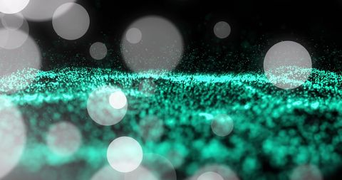 Abstract Turquoise Bokeh with Vibrant Particles - Download Free Stock Images Pikwizard.com
