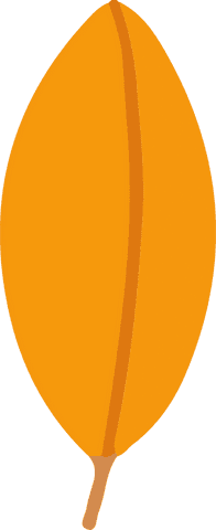 Transparent Background Flat Design Orange Leaf Illustration - Download Free Stock Videos Pikwizard.com