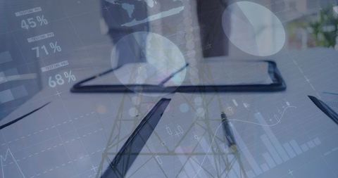 Financial Analytics with Digital Technology Concept