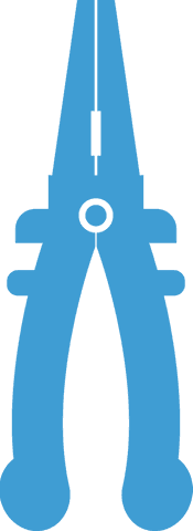 Blue Pliers Tool Illustration on Transparent Background - Download Free Stock Videos Pikwizard.com