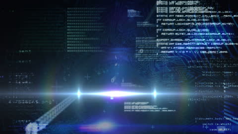 Futuristic Data Processing with Digital Light Trails