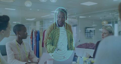 Diverse Team Engaged in Digital Security Planning