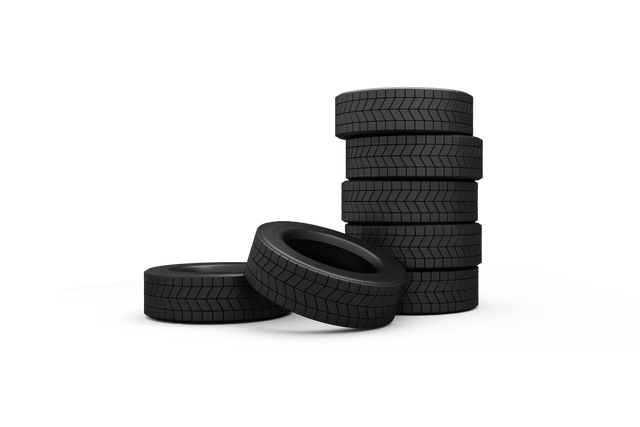 Transparent PNG Stack of Black Tyres White Background - Download Free Stock Videos Pikwizard.com