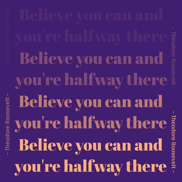 Motivational Poster with Repeating Encouragement Text - Download Free Stock Templates Pikwizard.com