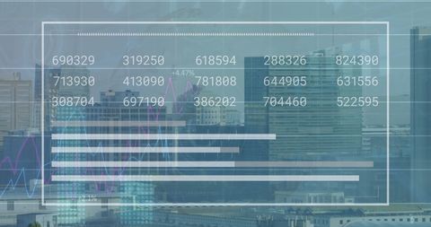 Futuristic Cityscape with Data Interface Overlay - Download Free Stock Images Pikwizard.com