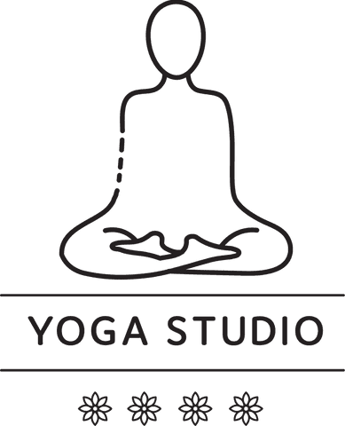 minimalistic yoga studio logo with transparent background - Download Free Stock Videos Pikwizard.com