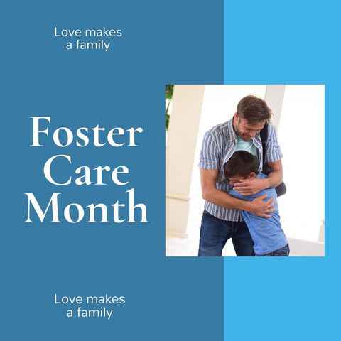Foster Care Month Encouraging Family Support - Download Free Stock Templates Pikwizard.com