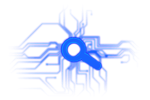 digital circuit with magnifying glass icon on transparent background - Download Free Stock Videos Pikwizard.com