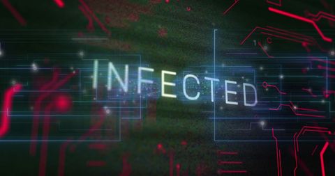 Infected Text with Futuristic Digital Interface - Download Free Stock Images Pikwizard.com