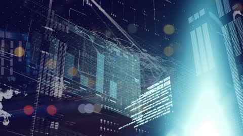 Digital Data Processing with Abstract Light Effects