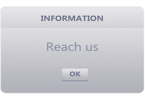 transparent information message with 'reach us' button graphic - Download Free Stock Videos Pikwizard.com