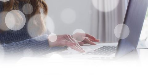 Caucasian Woman Cleaning Laptop in Modern Setting - Download Free Stock Images Pikwizard.com