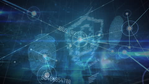 Digital Network Connections and Data Security Visualization