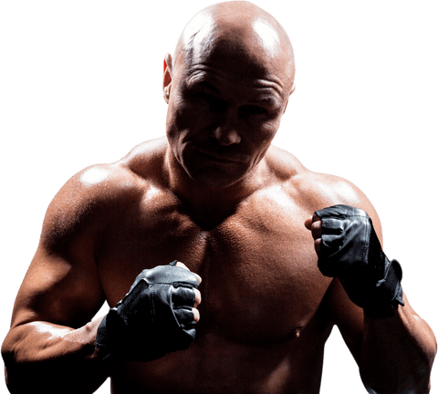 Transparent Background Shows Strong Fighter in Ready Stance - Download Free Stock Videos Pikwizard.com