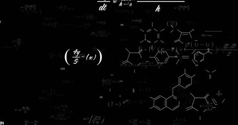 chemical formulas and molecular patterns on dark background - Download Free Stock Images Pikwizard.com