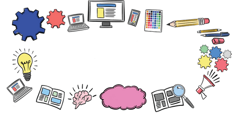 creative workflow and networking symbols on transparent background - Download Free Stock Videos Pikwizard.com