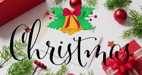Festive Christmas Animation with Decorative Overlay