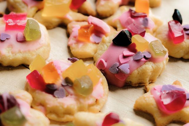 Colorful Decorated Cookies with Assorted Toppings and Glaze - Download Free Stock Photos Pikwizard.com