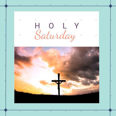 Holy Saturday Religious Sunrise with Cross Symbol - Download Free Stock Templates Pikwizard.com