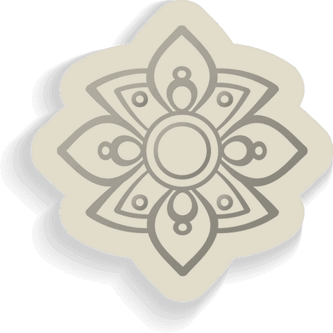 symmetrical mandala design on transparent background with teardrop patterns - Download Free Stock Videos Pikwizard.com