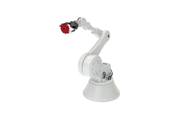 Robotic Arm with Transparent Background Holding Red Gear - Download Free Stock Videos Pikwizard.com