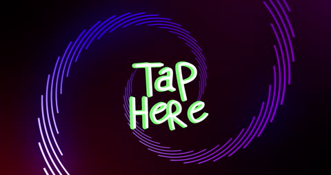 Hypnotic Motion Background with Tap Here Tex