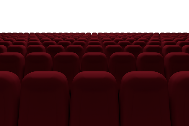 Claret Cinema Seats Isolated on Transparent Background Digital Illustration - Download Free Stock Videos Pikwizard.com