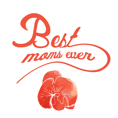 Best Moms Ever Text with Floral Design on Transparent Background - Download Free Stock Videos Pikwizard.com