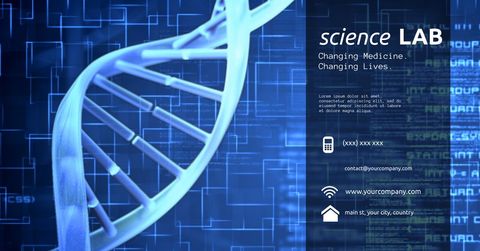 innovative dna and digital technology science laboratory concept - Download Free Stock Templates Pikwizard.com
